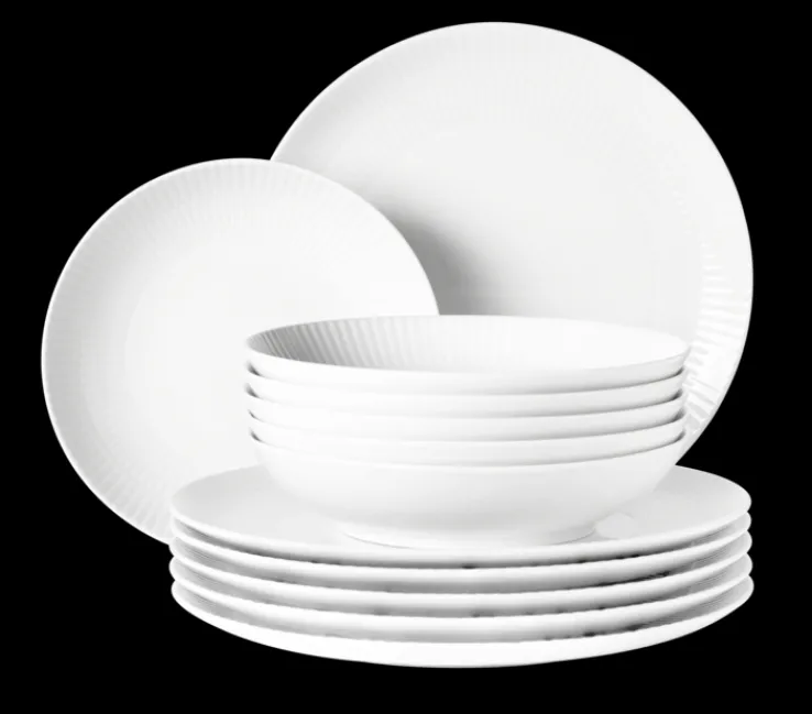 Seltmann Weiden Tafelservice AMINA 12-teilig Porzellan weiß