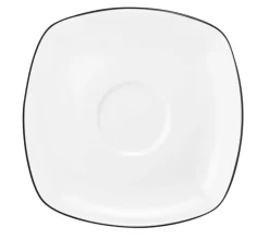 Seltmann Weiden Untertasse LIDO 14,5 cm schwarz/weiß