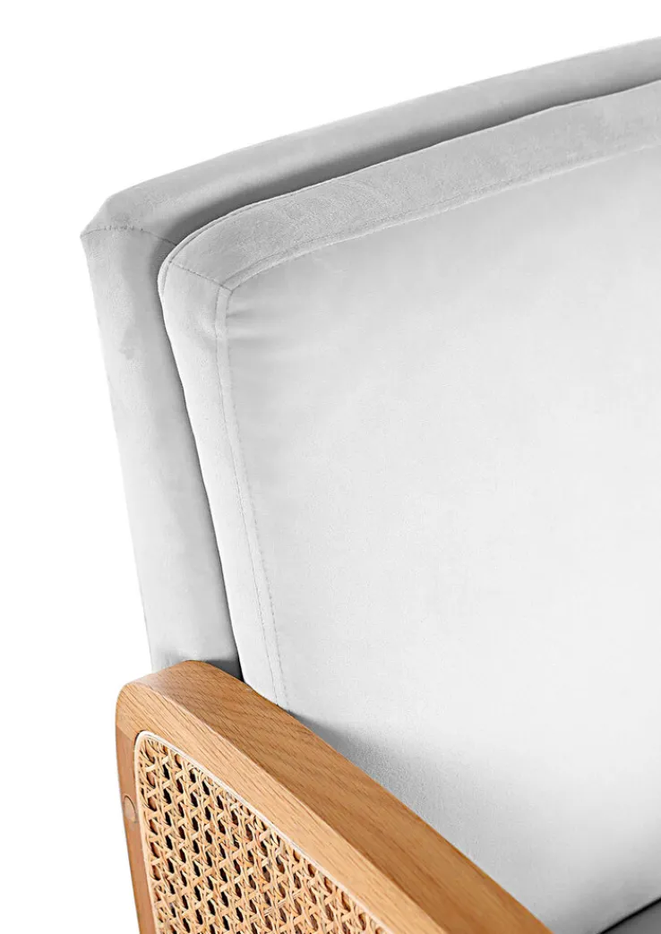 QUARTIER Sessel GLORIA Rattan Natur /weiß