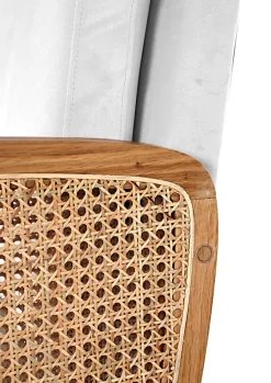 QUARTIER Sessel GLORIA Rattan Natur /weiß