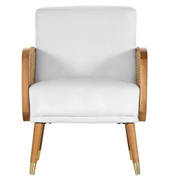 QUARTIER Sessel GLORIA Rattan Natur /weiß