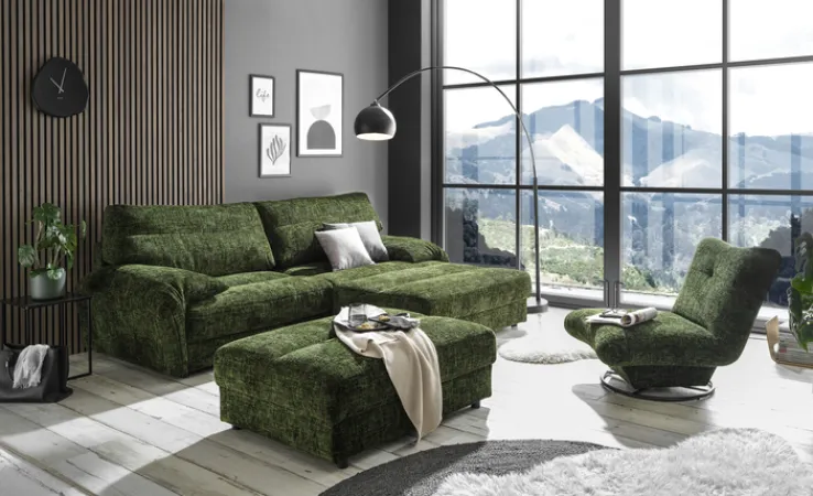 QUARTIER Sessel HALEY dunkelgrün