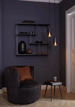 QUARTIER Sessel LOGAN anthrazit vintage