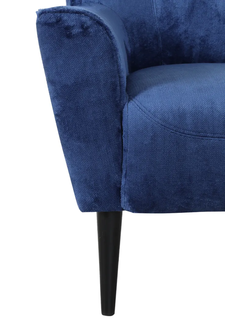 INTERhome Sessel MEGGY 77 x 93 cm petrol/schwarz