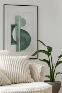 Sessel mit Hocker SPIN elfenbein