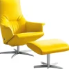 Sessel mit Hocker UP 2-teilig lemon