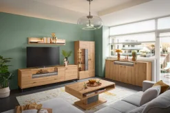 set one by Musterring Couchtisch DELTONA 110x65 cm Eiche Artisan Dekor / Sandstein