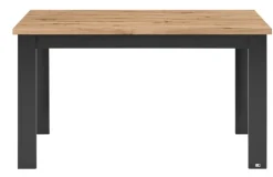 set one by Musterring Esstisch YORK 67 anthrazit /Eiche Artisan