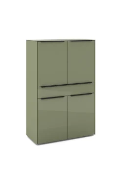 set one by Musterring Highboard RENO 92x140 cm olivgrün