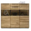 set one by Musterring Highboard JACKSON 150 x 130 cm Eiche massiv/Korpus Eiche furniert