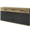 set one by Musterring Kommode QUINCY  180x82 cm Anthrazit/Coast Evoke Eiche