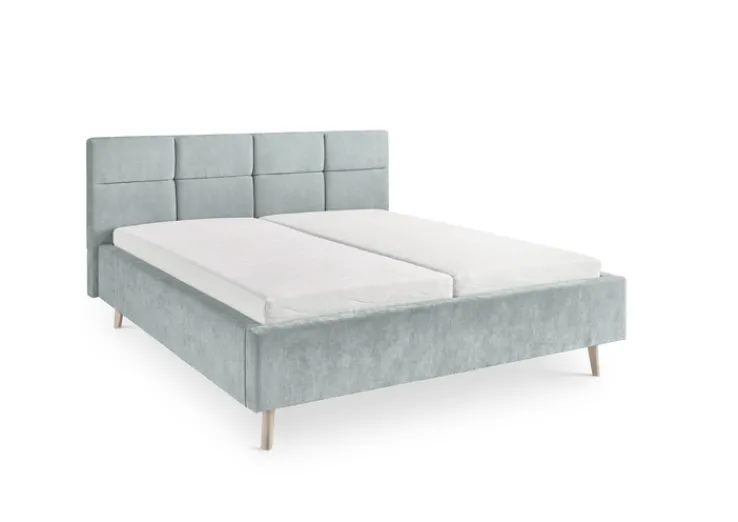 set one by Musterring Polsterbett CARY 180 x 200 cm gepolstert Hellblau