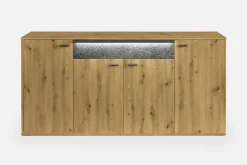 set one by Musterring Sideboard DELTONA 184x89 cm Eiche Artisan Dekor / Sandstein