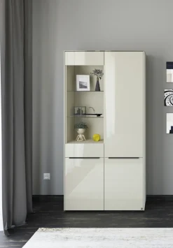 set one by Musterring Vitrine RENO 92x185 cm kaschmir