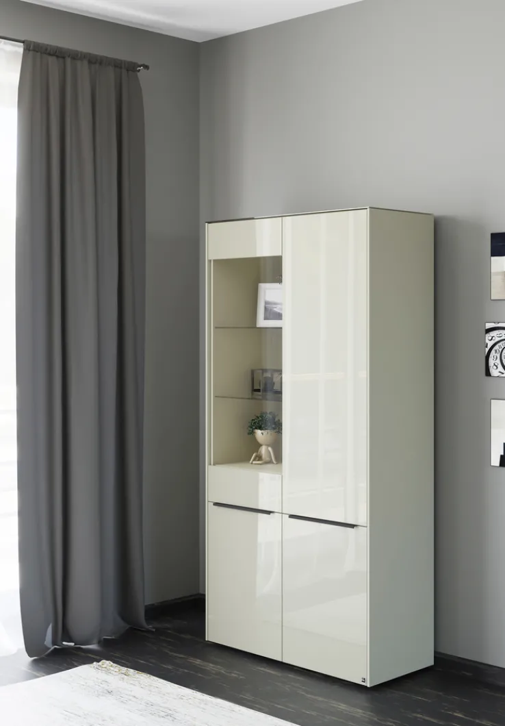 set one by Musterring Vitrine RENO 92x185 cm kaschmir