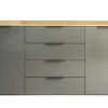 Sideboard 187 x 83 cm grau/braun