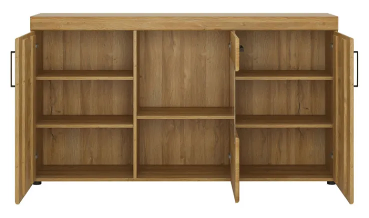 QUARTIER Sideboard CORTINA 156,8 x 86 cm Eiche braun