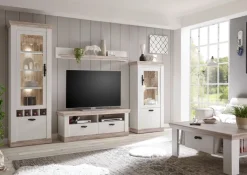 Sideboard FLORENZ 168 x 104 cm braun/weiß