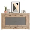 QUARTIER Sideboard FRENO Oak/ grau