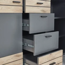 QUARTIER Sideboard FRENO Oak/ grau