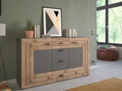 QUARTIER Sideboard FRENO Oak/ grau
