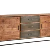 QUARTIER Sideboard JOHNSON 175 x 77 x 40 cm in Braun/Grau