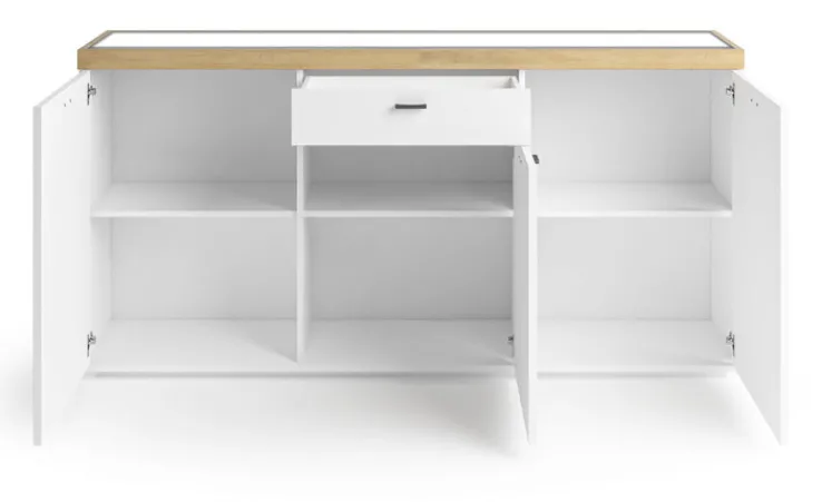 QUARTIER Sideboard LANCASTER 180 x 91 cm Eiche Artisan