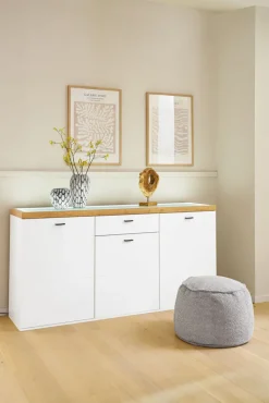 QUARTIER Sideboard LANCASTER 180 x 91 cm Eiche Artisan