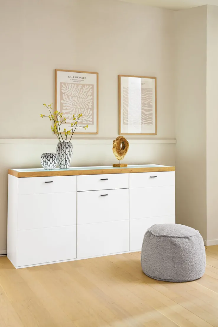 QUARTIER Sideboard LANCASTER 180 x 91 cm Eiche Artisan