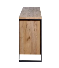 Sideboard LOOP 150 x 76 cm Kerneiche-Dekor/anthrazit