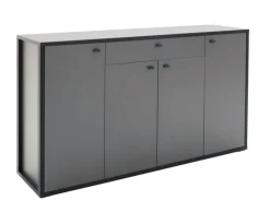 Sideboard LUXOR 165 x 92 cm Royal grau/ anthrazit