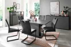 Sideboard LUXOR 165 x 92 cm Royal grau/ anthrazit