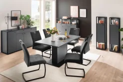 Sideboard LUXOR 165 x 92 cm Royal grau/ anthrazit