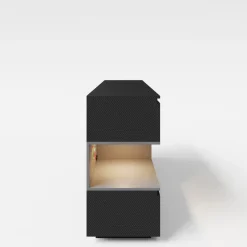 Sideboard MINECRAFT 160 cm schwarz/ grau