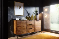 Sideboard NISHAN 160 x 88 cm braun