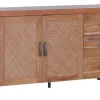 QUARTIER Sideboard TOM 150 x 80 cm Akazie massiv/anthrazit
