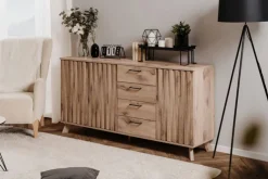 QUARTIER Sideboard WELLINGTON 175 x 85 cm Schwedeneiche