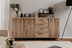 QUARTIER Sideboard WELLINGTON 175 x 85 cm Schwedeneiche