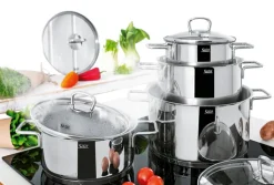 Silit Topfset ALICANTE 4-teilig Edelstahl silberfarbig