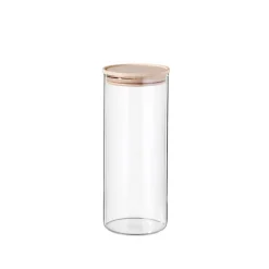 SIMAX Vorratsglas mit Holzdeckel 1500 ml Sicherheitsglas transparent
