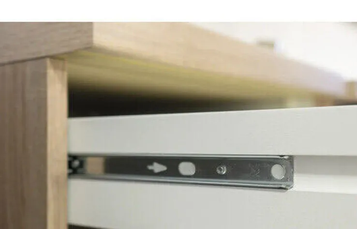 QUARTIER Singleküche JACK Weiß/Eiche Sonoma NB ca.150 cm