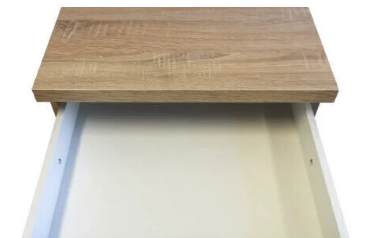 QUARTIER Singleküche JACK Weiß/Eiche Sonoma NB ca.150 cm