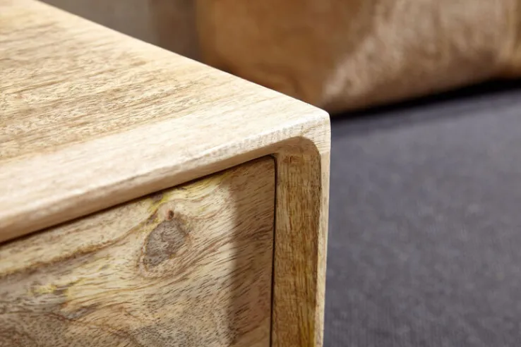 Sitzbank 120 x 65 cm Braun/ Schwarz