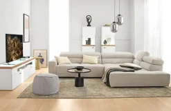 QUARTIER Sitzsack-Hocker KAYLA 41 x 60 cm hellgrau