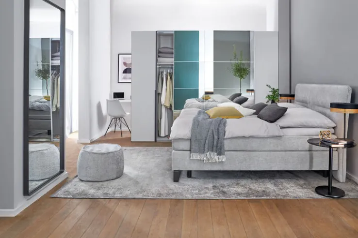 QUARTIER Sitzsack-Hocker KAYLA 41 x 60 cm hellgrau