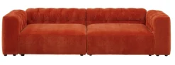 QUARTIER Sofa 2-Sitzer CLUB HOUSE 2-Sitzer aperolrot