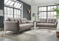QUARTIER Sofa 2,5-Sitzer NANINI grau