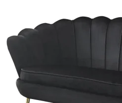 Sofa 2-Sitzer schwarz