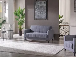 QUARTIER Sofa 2-Sitzer SEOUL grau