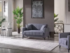 QUARTIER Sofa 2-Sitzer SEOUL grau